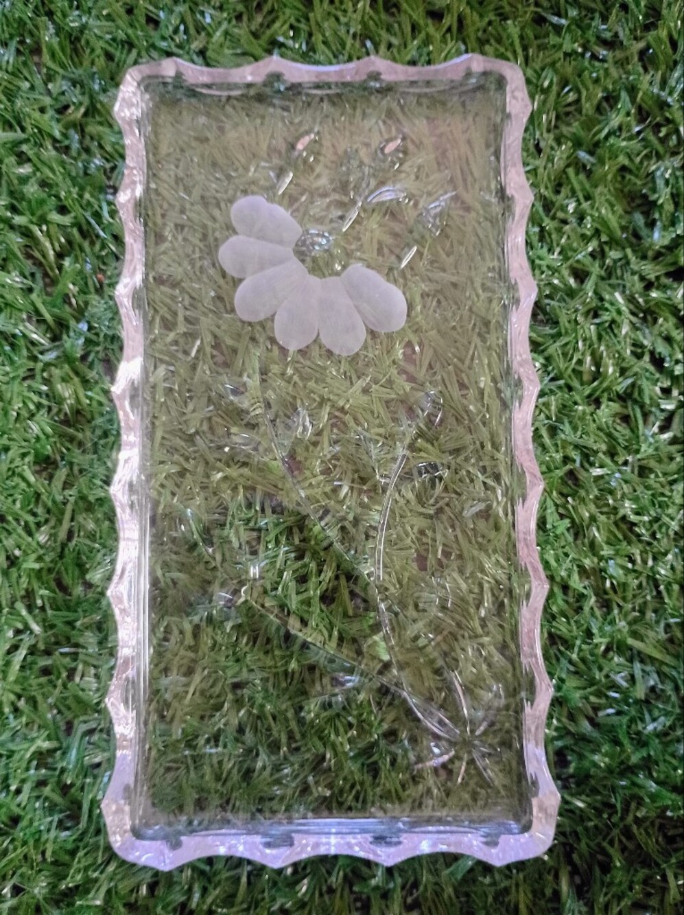 Vintage Princess House Crystal Vanity Tray